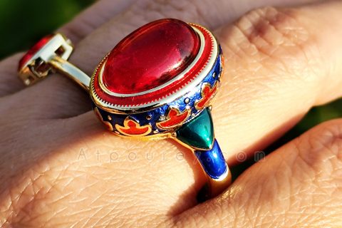 Style with Red Chalcedony Rings