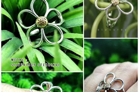 Style with Silver Rings Flower