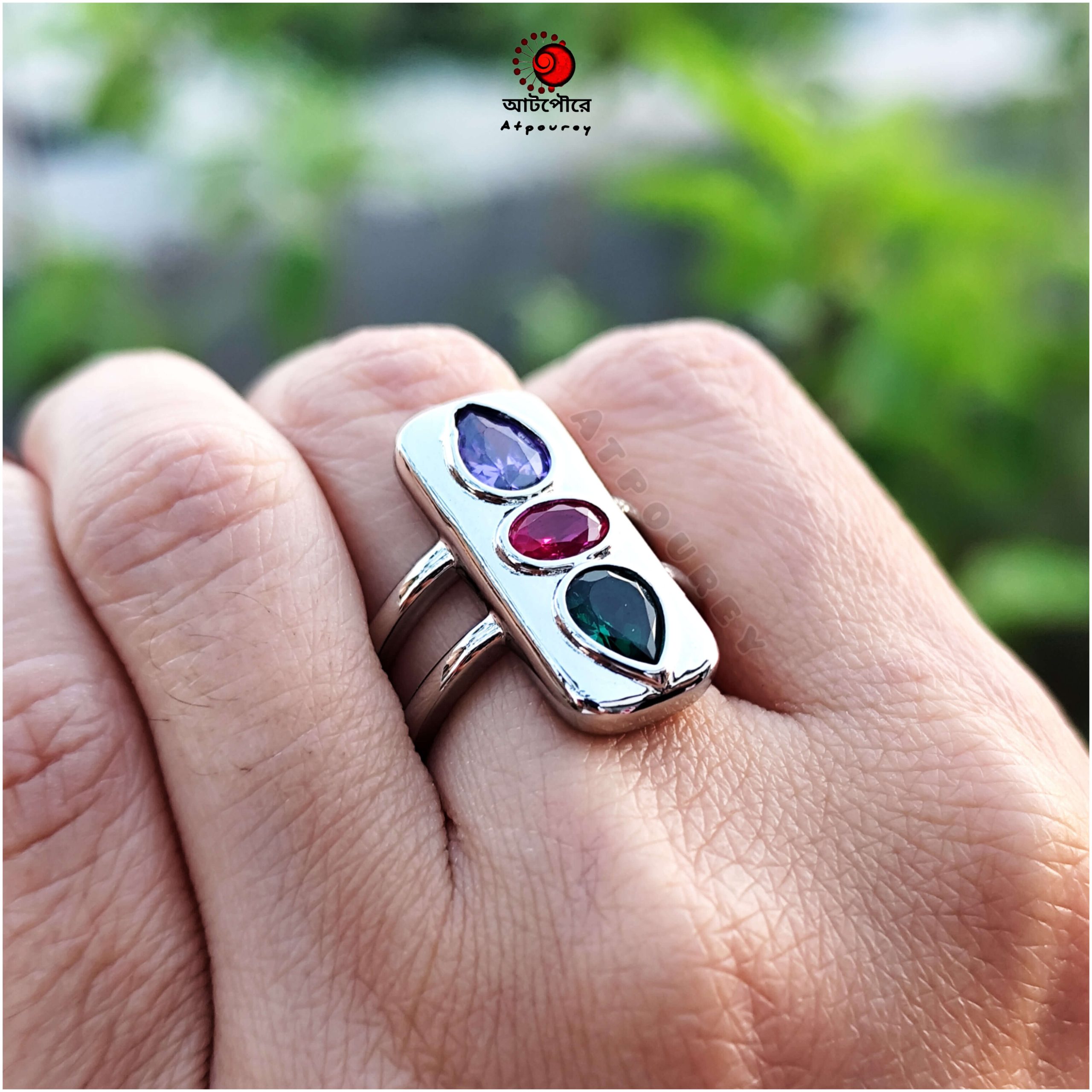 InShot_20250226_021616364 Adjustable Silver Plated Zircon Stone - Image 1