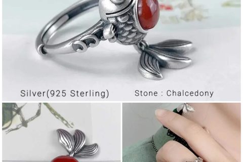 Adjustable Silver Ring Fish Lover