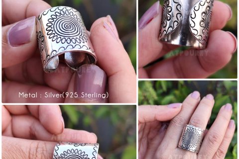 Elegant Adjustable Silver Ring