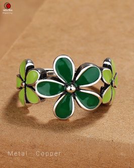 Green Flower Ring - Image 2
