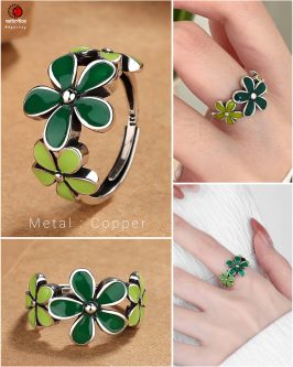 Green Flower Ring