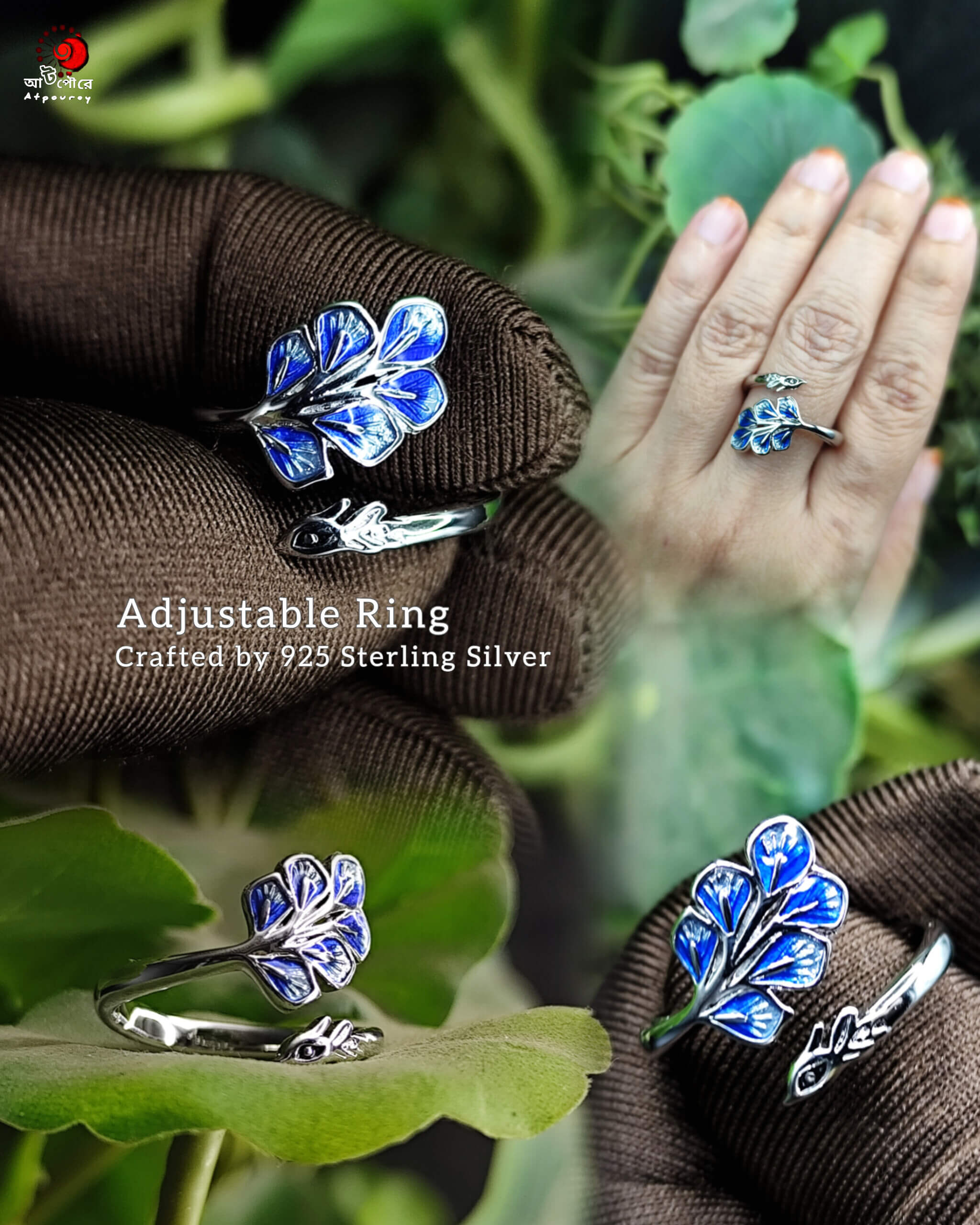 InShot_20250720_195604950 Adjustable Small Peacock Ring - Image 1