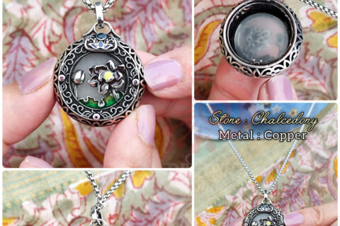 Neckpiece lovers- with beautiful enamel work.