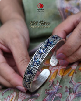Adjustable Silver Bracelet with 999 Stamped - Image 4