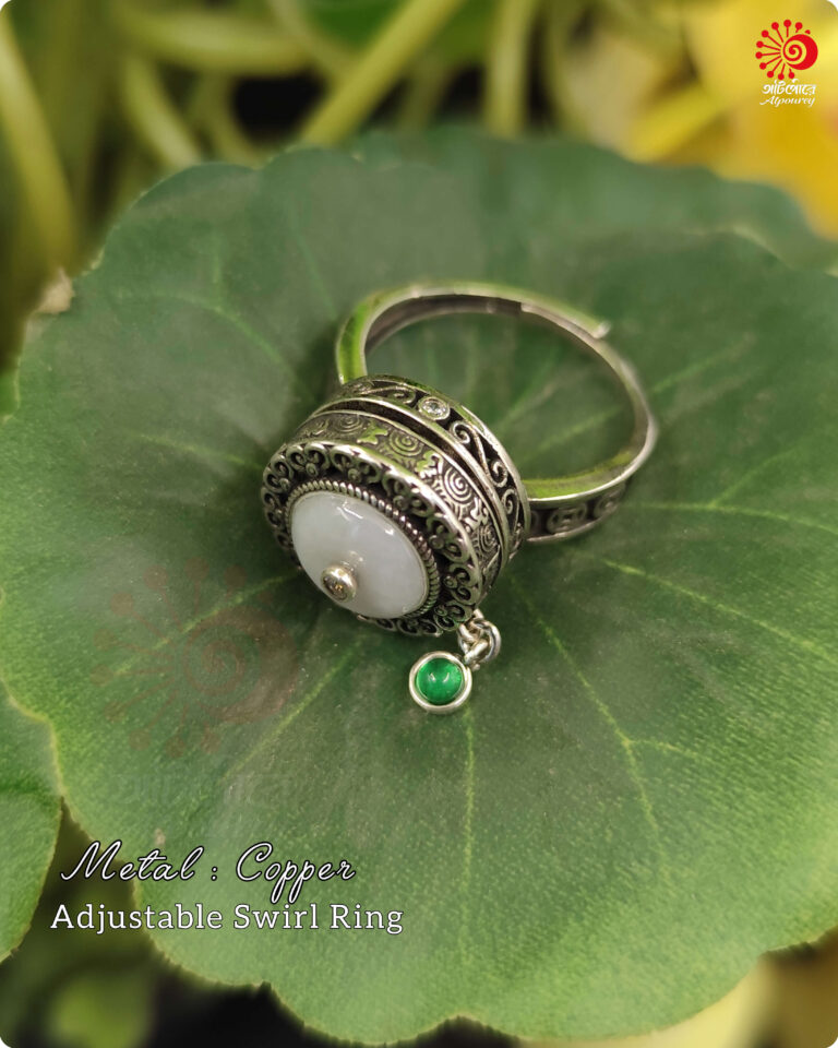 Adjustable Rotatable white stone Ring - Image 6