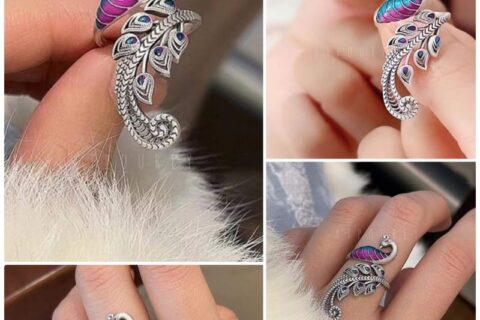 Peacock Ring-A Symbol of Grace, Crafted to Last