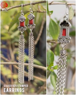 Red Long Earrings - Image 2