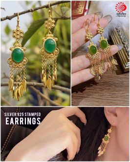 Green Jasper Earrings - Image 2