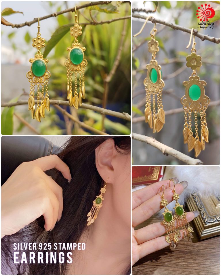 Green Jasper Earrings - Image 3