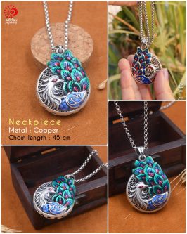 Elegant Peacock Pendant