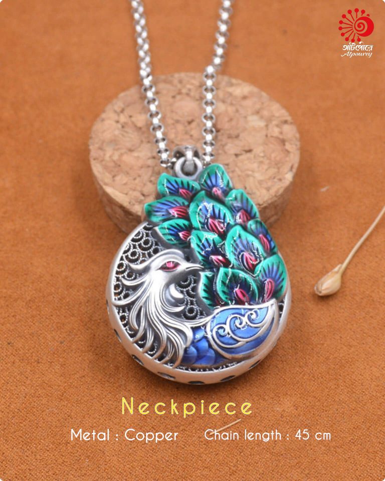 Elegant Peacock Pendant - Image 3