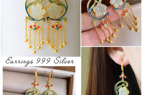 Vintage Elegant Flower Earrings