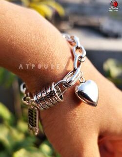 Silver Bracelet with Love - Image 5