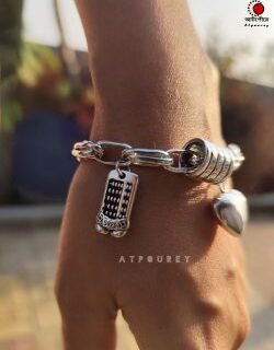 Silver Bracelet with Love - Image 4