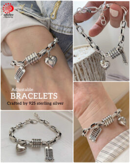 Silver Bracelet with Love